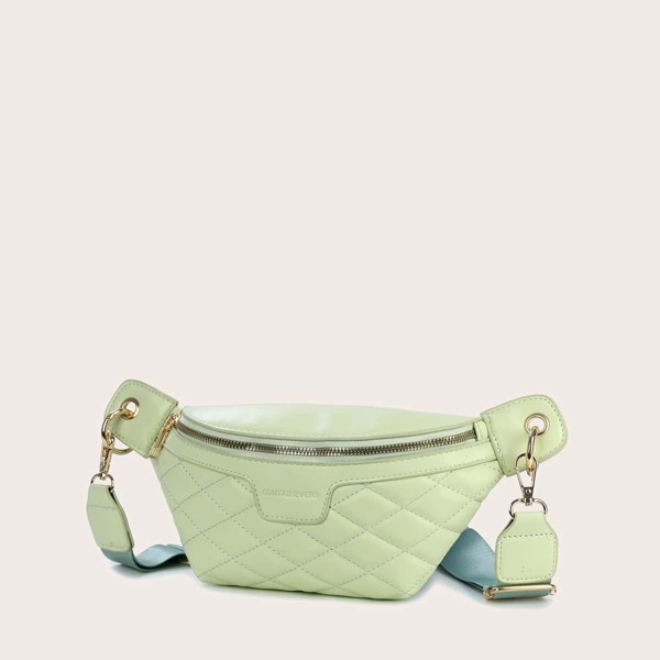 

Quilted Fanny Pack, Green