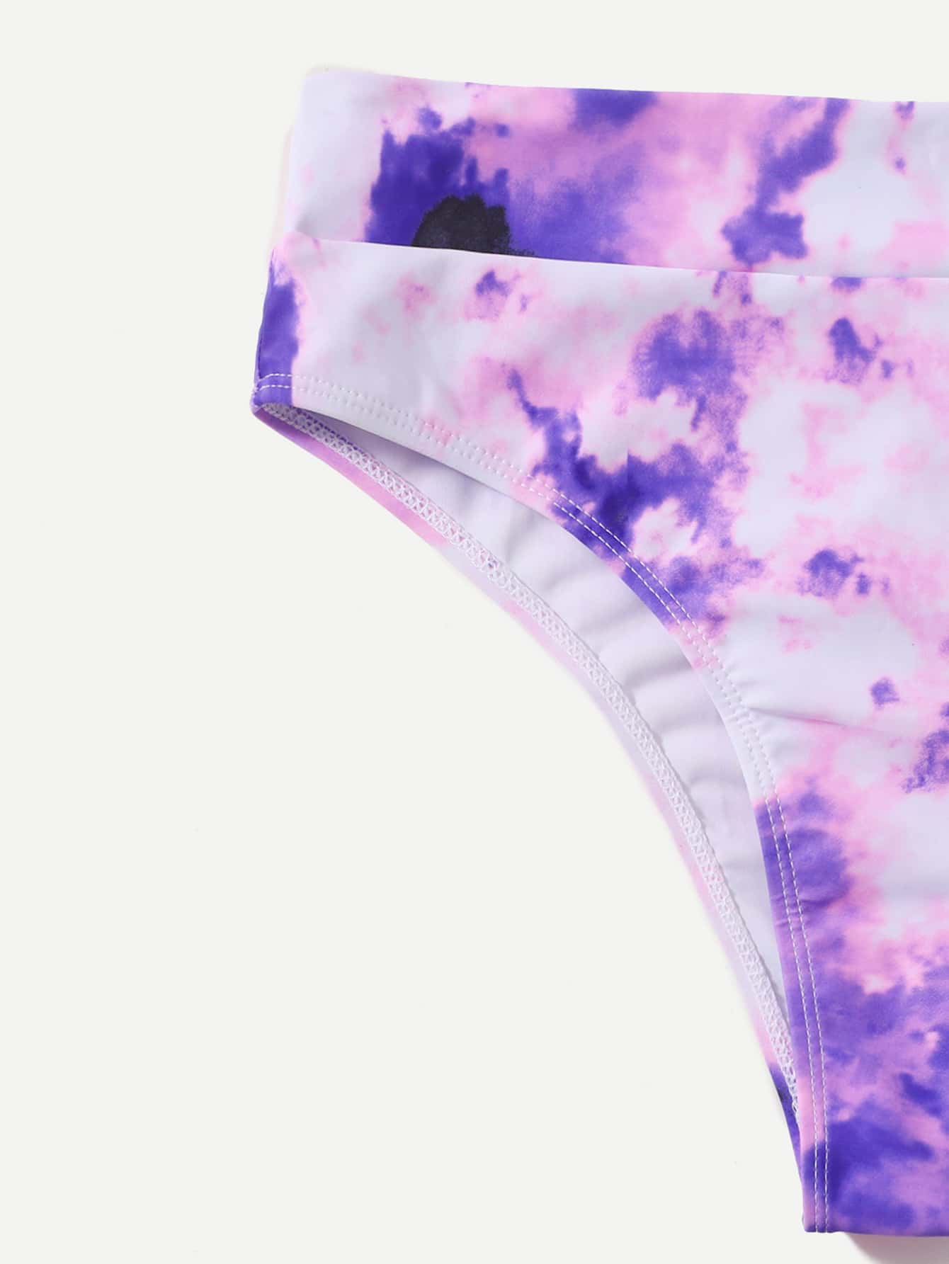 Tie Dye Ruffle Triangle Bikini