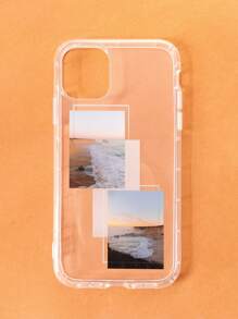 Landscape Print Clear Case Compatible With iPhone