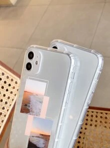 Landscape Print Clear Case Compatible With iPhone