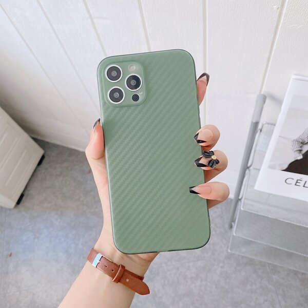 

Textured Clear Phone Case, Green
