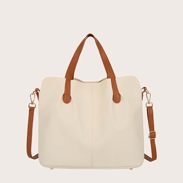 

Minimalist Bucket Bag, Beige