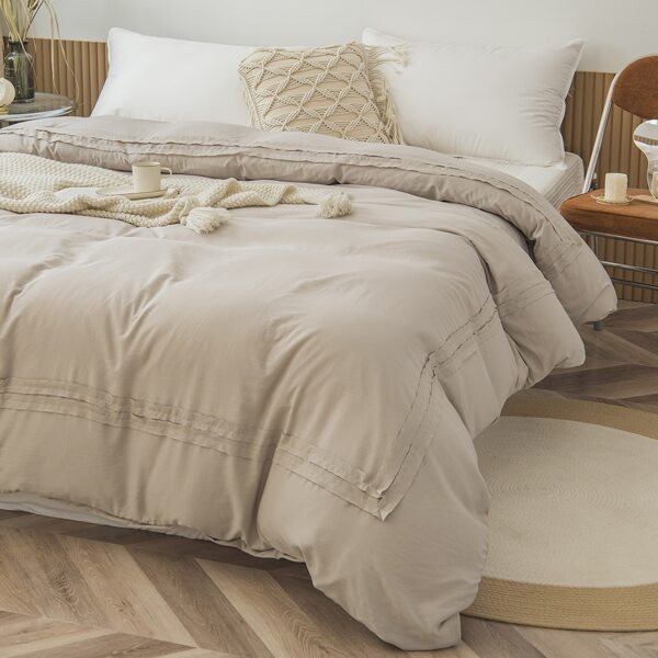 

Plain Duvet Cover Without Filler, Apricot