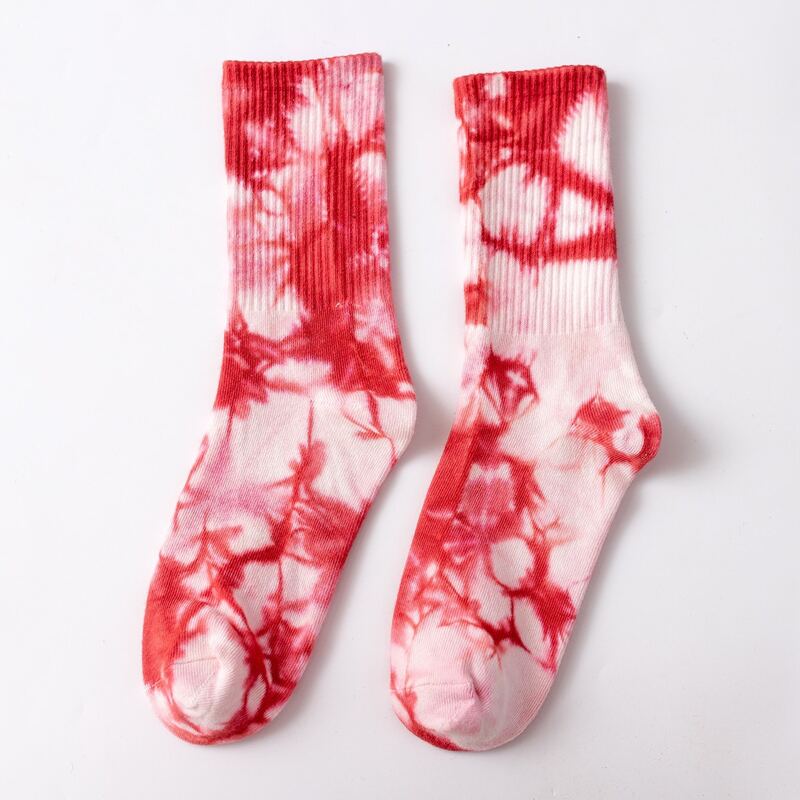 

Tie Dye Crew Socks, Multicolor