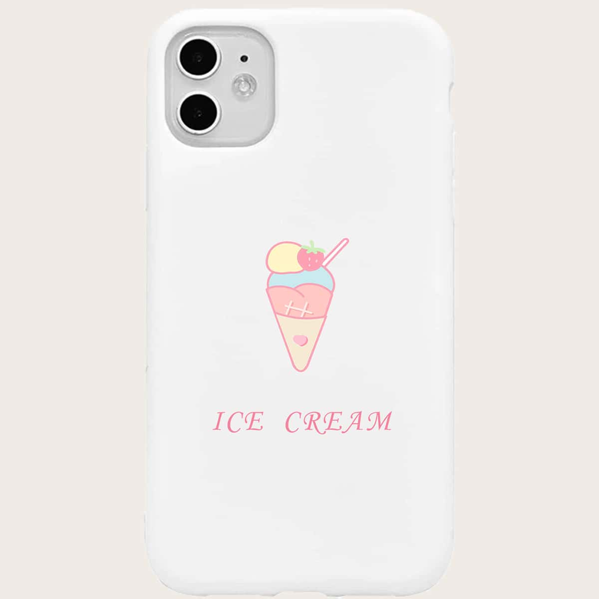 

Cartoon Print Phone Case, Multicolor