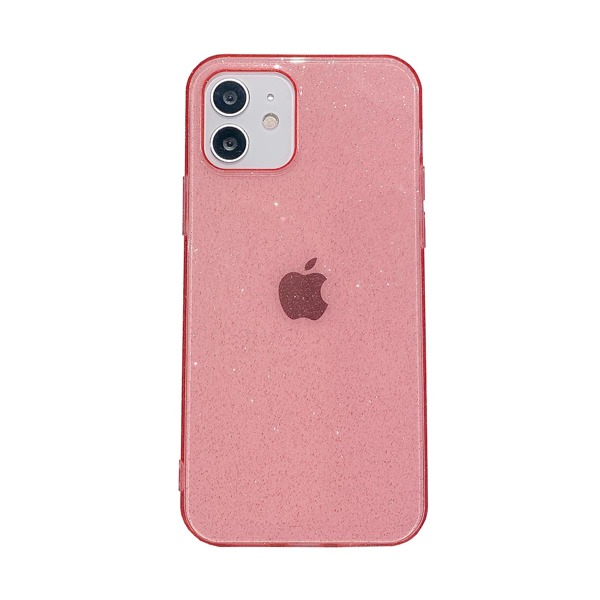 

Glitter Clear Phone Case, Pink