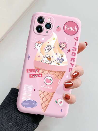 Funda para móvil con estampado de dibujos animados