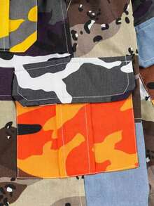 Shorts cruzados de camuflaje - Multicolor - Ver 3