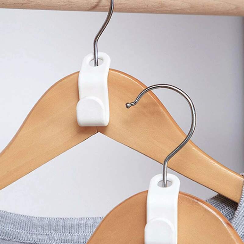 

6pcs Hanger Connector Hook, White
