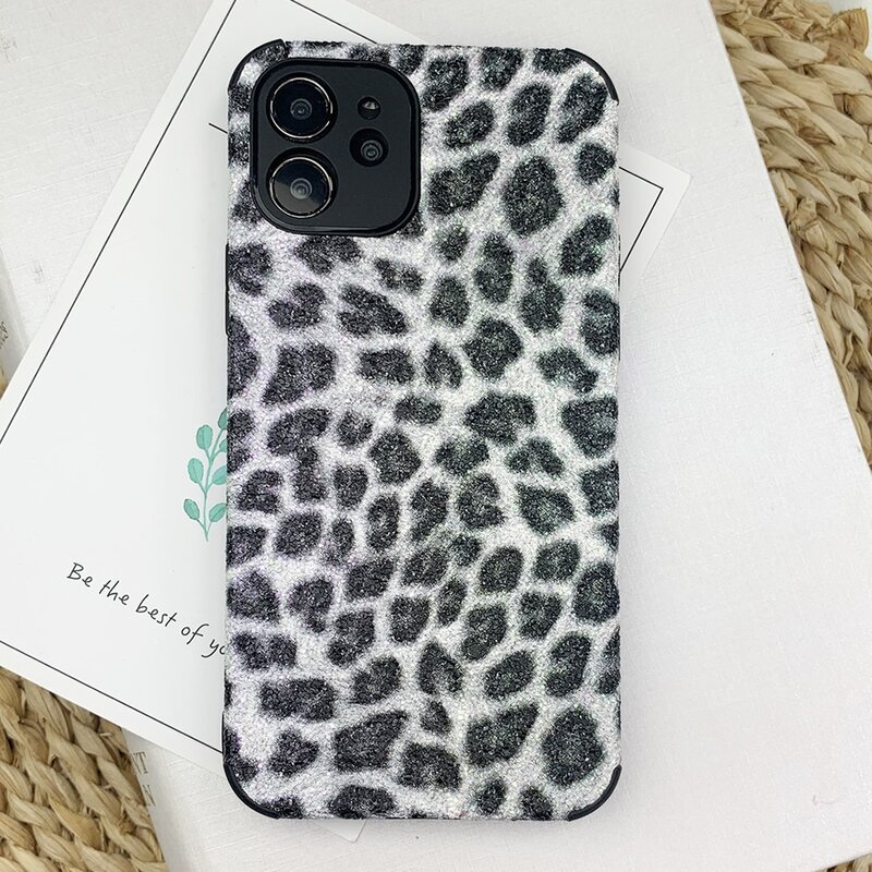 

Leopard Phone Case, Black and white