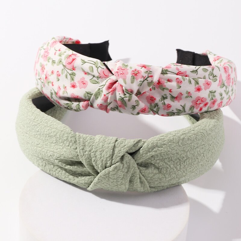 

2pcs Knot Hair Hoop, Multicolor