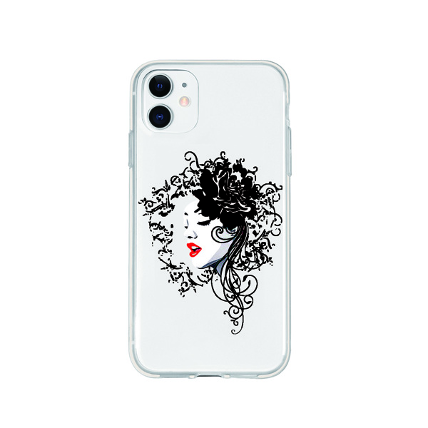 

Girl Pattern Clear Phone Case
