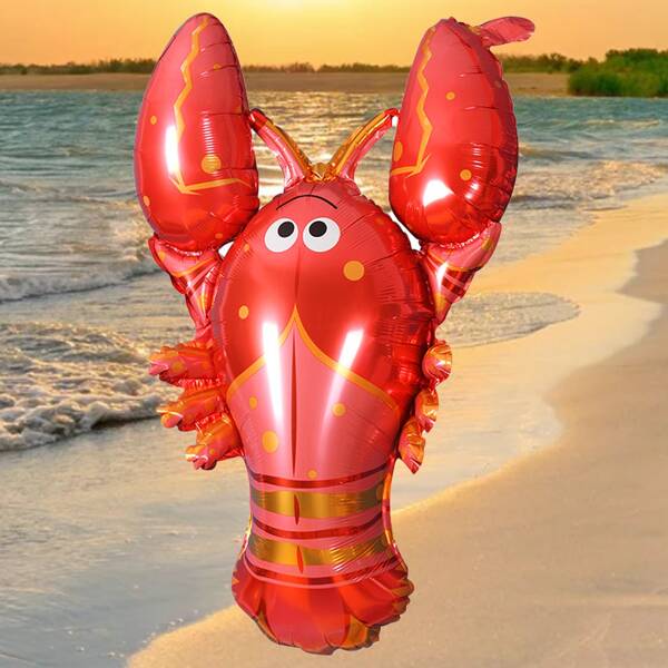 

1pc Lobster Shaped Balloon, Red