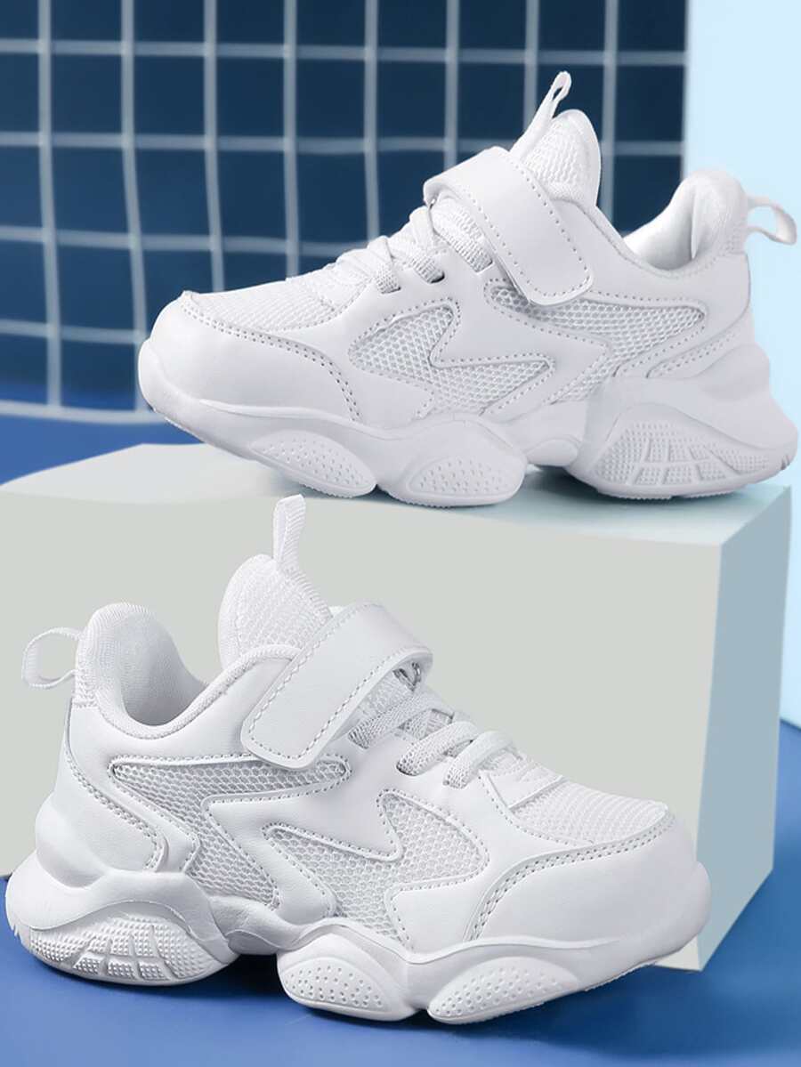 Giày thể thao trẻ em màu trơn - trắng - Xem 1