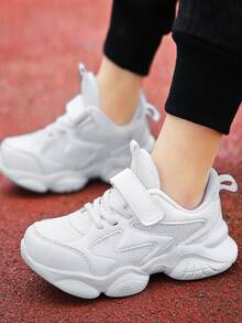 Giày thể thao trẻ em màu trơn - trắng - Xem 3