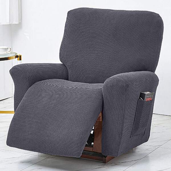 

Plain Stretchy Massage Chair Cover, Dark grey