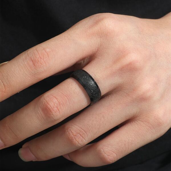 

Letter Graphic Ring, Black
