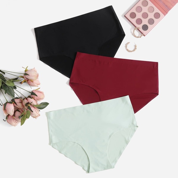 

3pack Plus Solid Panty Set, Multicolor