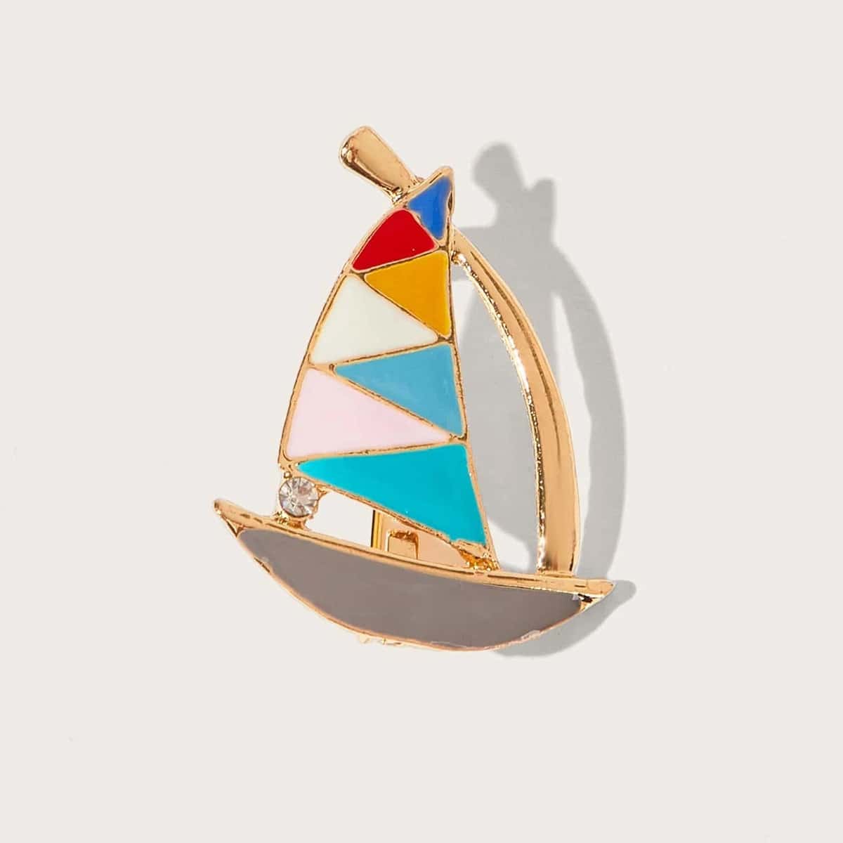 

1pc Boat Brooch, Multicolor