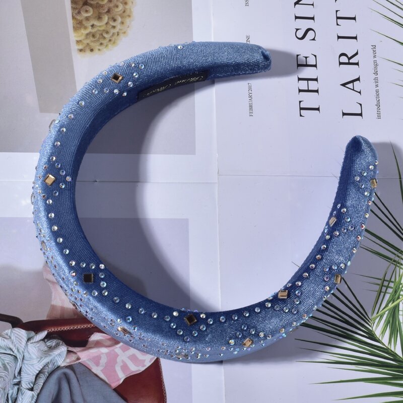 

Rhinestone Hair Hoop, Blue