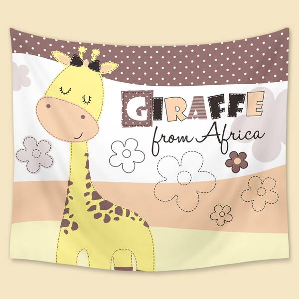 

Giraffe Print Kids Tapestry, Multicolor