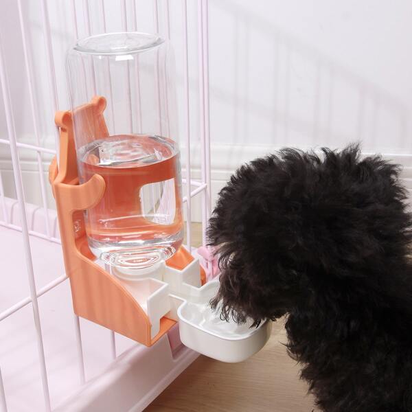 

1pc Hanging Pet Waterer, Orange