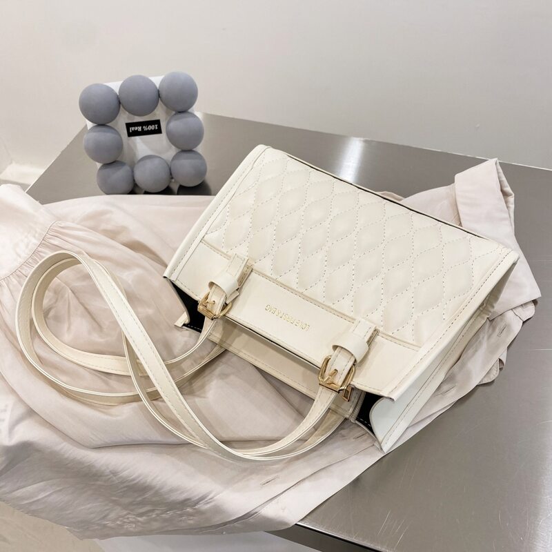 

Quilted Shoulder Bag, Beige