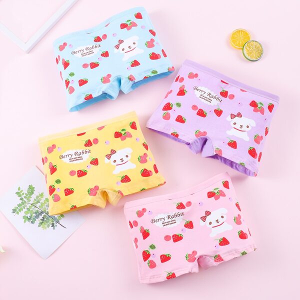

Toddler Girls 4 Pack Cartoon Graphic Underwear, Multicolor