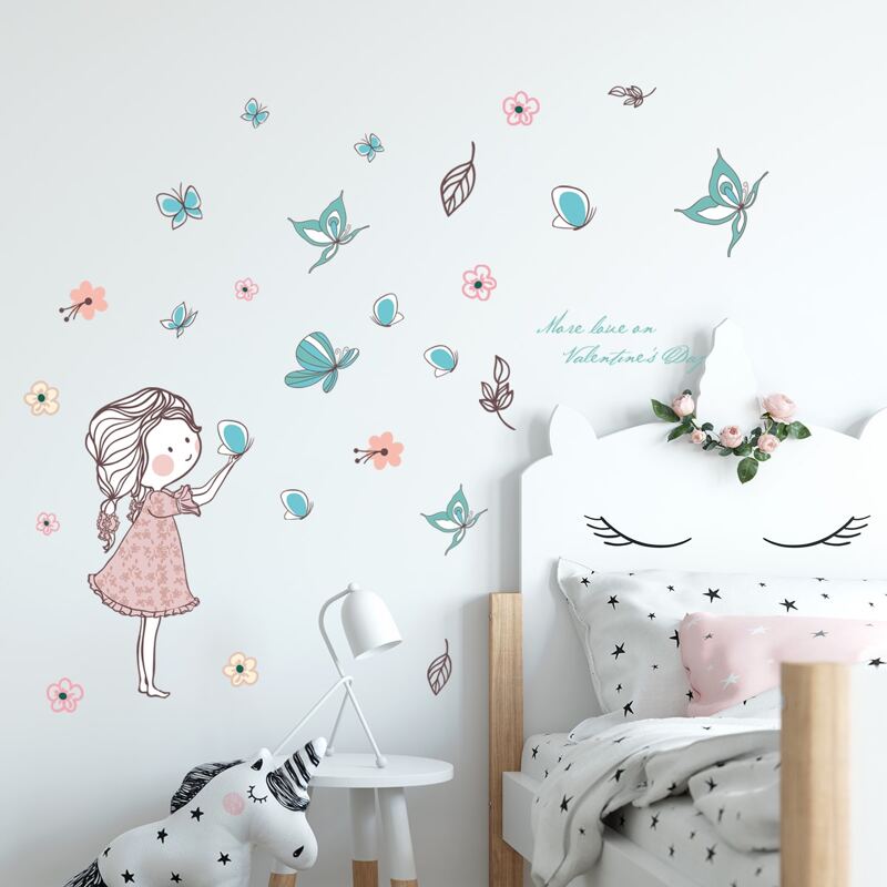 

1sheet Cartoon Wall Sticker, Multicolor