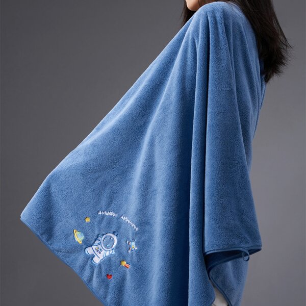

Astronaut Embroidery Bath Towel, Blue