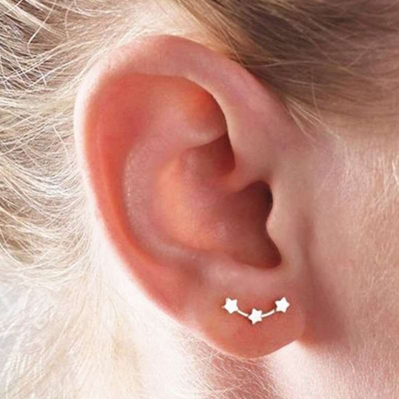 

Star Decor Earrings, Gold