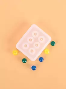 1入組球形設計DIY矽膠模具 - 白色 - 查看 1