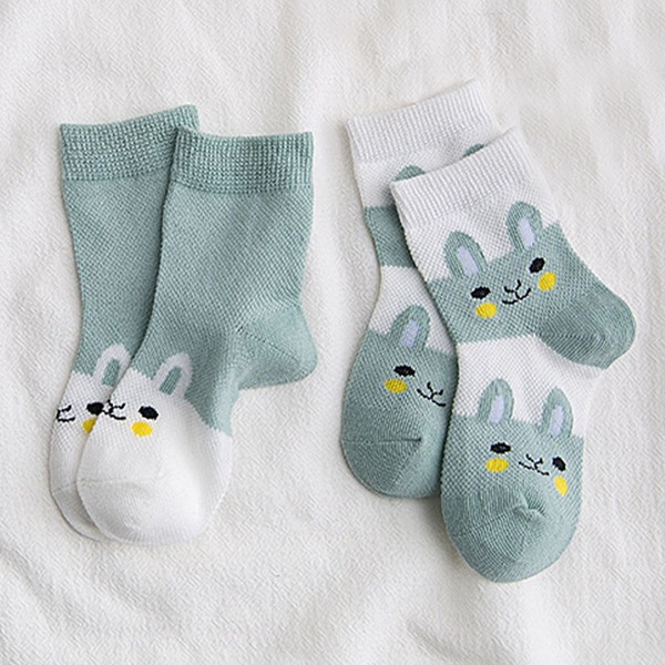 

4pairs Baby Random Pattern Socks, Multicolor