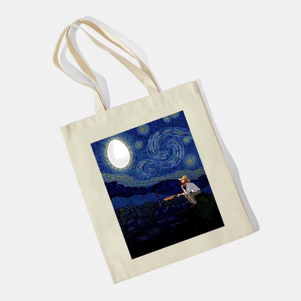

Graphic Tote Bag, Beige