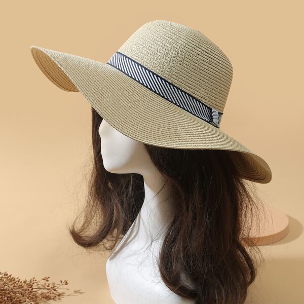 

Wide Brim Sun Hat, Beige