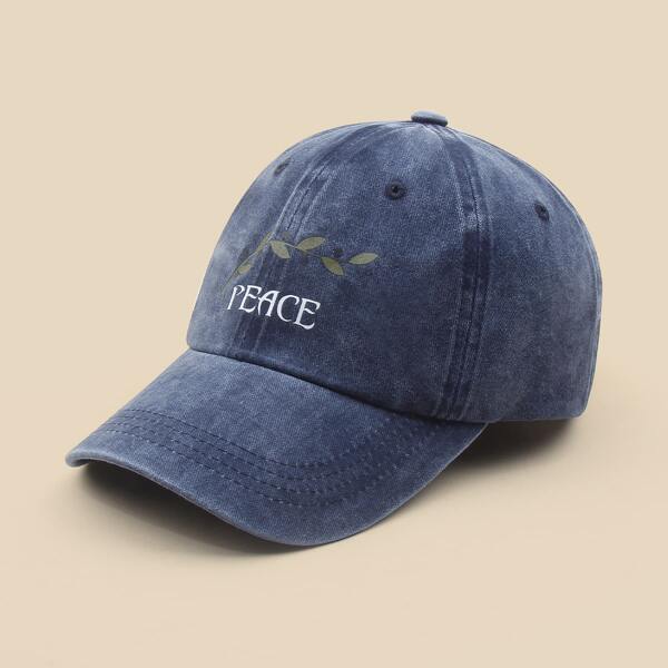 

Letter Graphic Baseball Cap, Blue