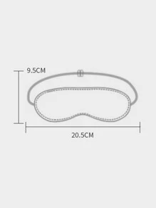 1 Thường Xuyên Sang Trọng Mặt Nạ Mắt, Vải Trắng Lông Tơ Thoải Mái Mặt Nạ Mắt Mặt Nạ Mắt, Mặt Nạ Mắt Ban Đêm Cho Du Lịch Giấc Ngủ Trưa - trắng - Xem 4