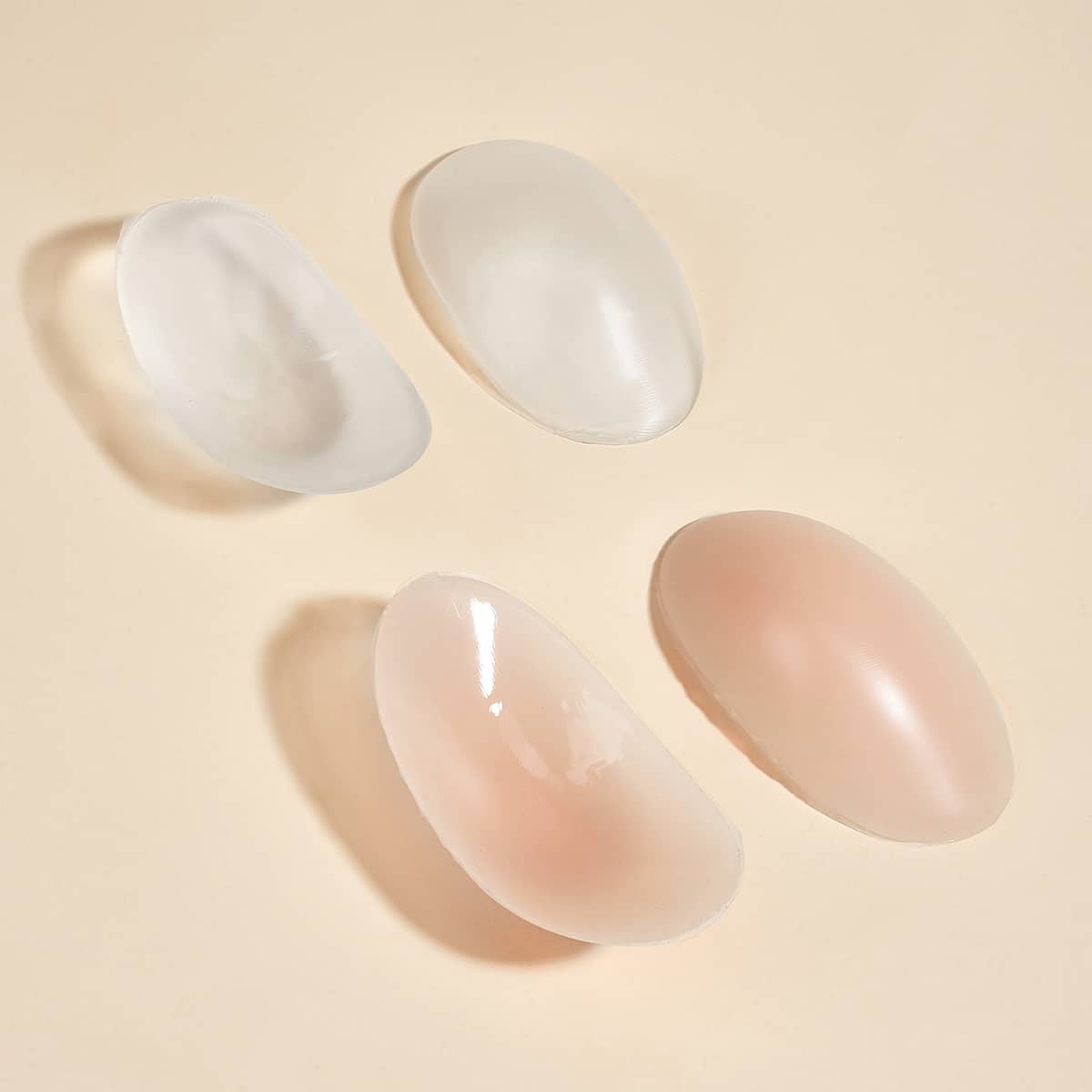 

2pcs Random Color Silicone Self-adhesive Shoulder Pad, Multicolor