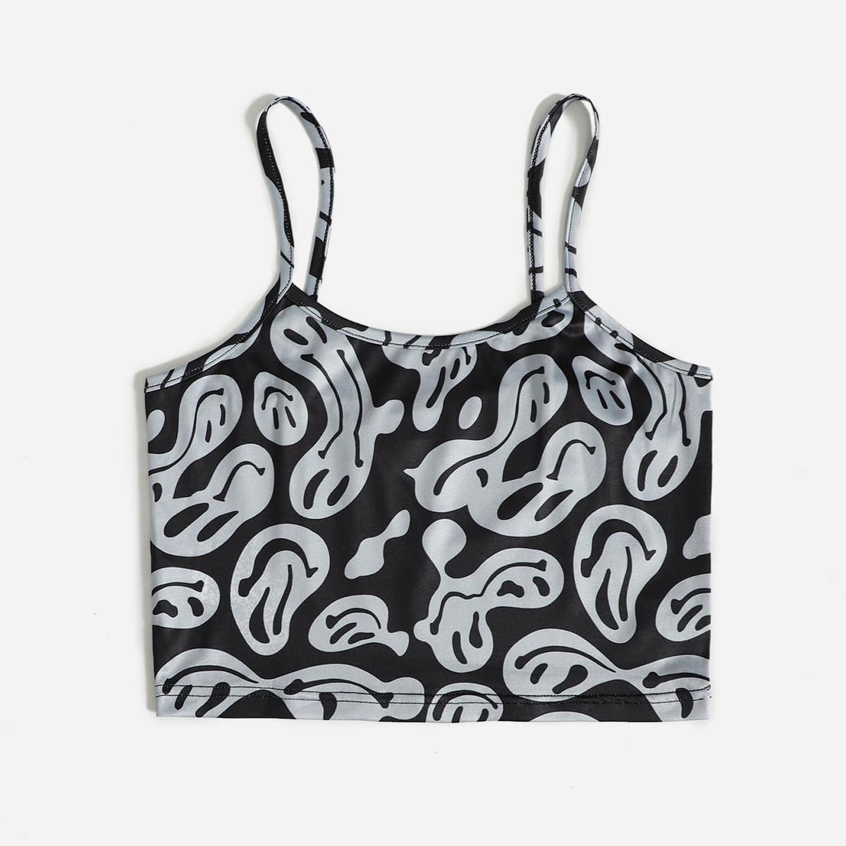 

All Over Print Crop Cami, Multicolor