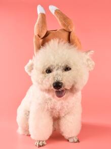 Chicken Leg Detail Pet Headwear - Brown - View 1