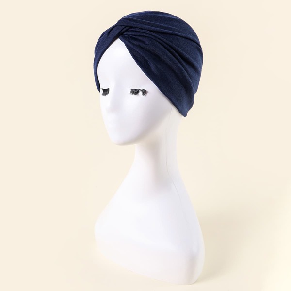 

Solid Head Wrap, Navy blue