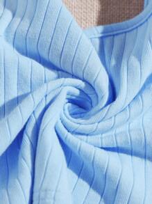 Muchica 3 Packs Rib-Knit Crop Cami Top - Multicolor - View 4