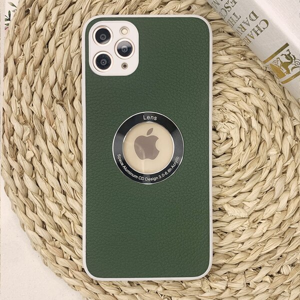 

CD Pattern Phone Case, Dark green