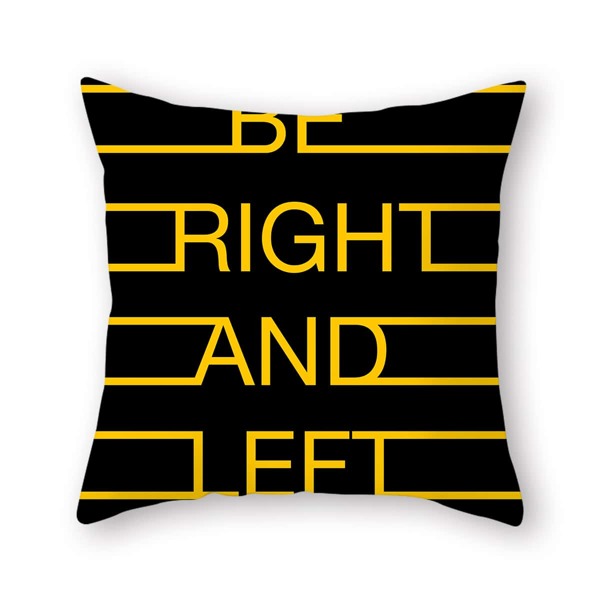

Slogan Graphic Cushion Cover Without Filler, Multicolor