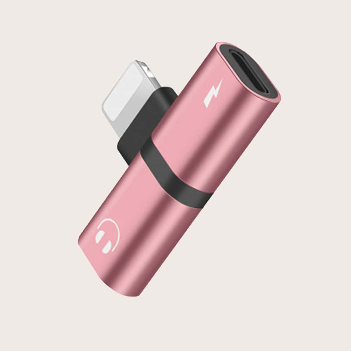 

2 In 1 Lightning Charger Cable Adapter, Pink