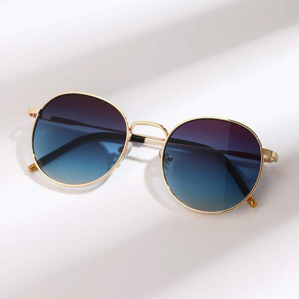 

Ombre Lens Metal Frame Sunglasses