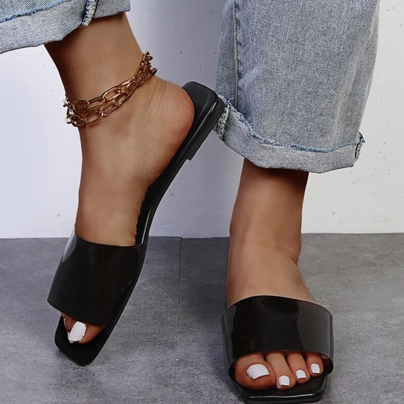 

Minimalist Slide Sandals, Black