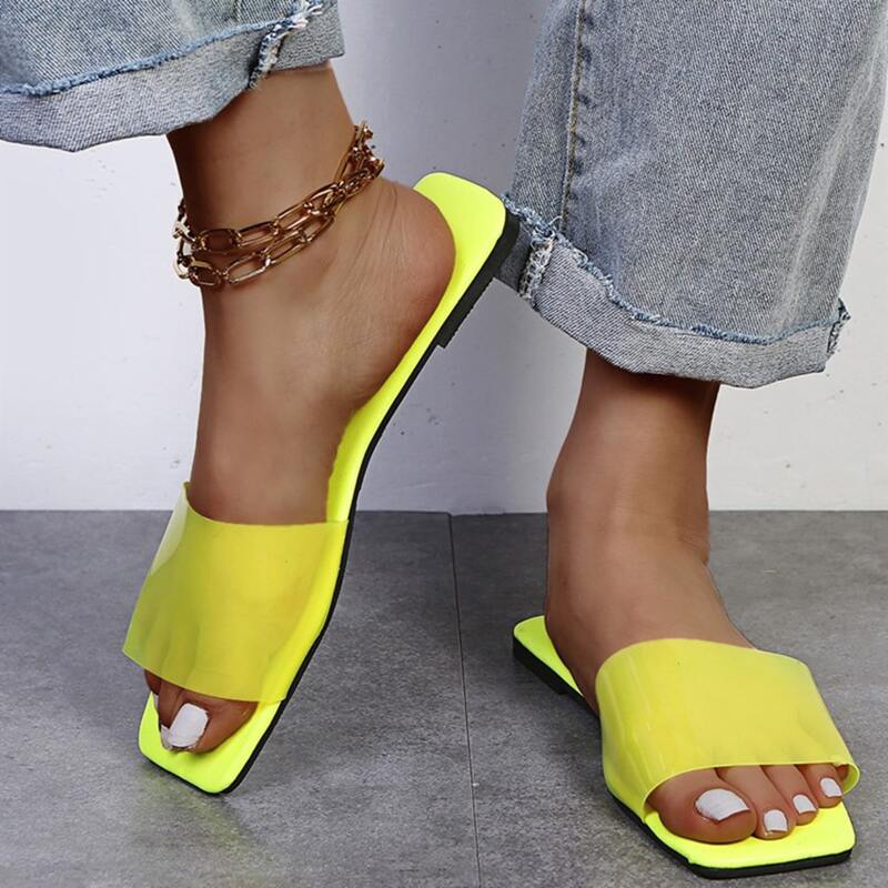 

Minimalist Slide Sandals, Yellow
