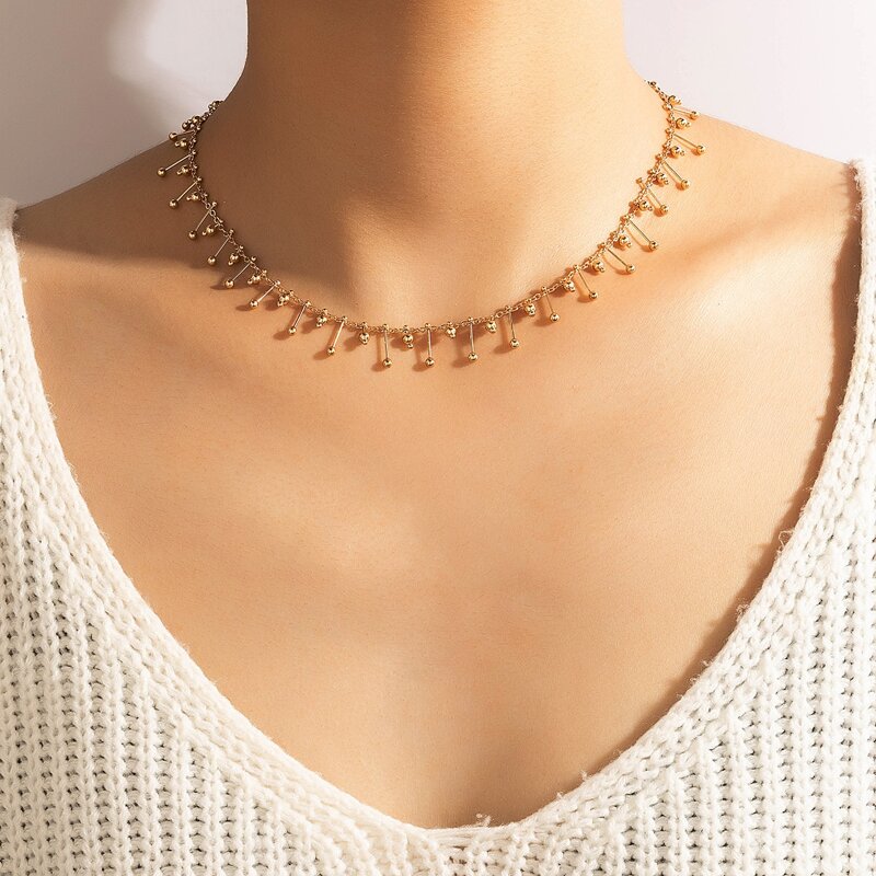 

1pc Minimalist Necklace, Gold