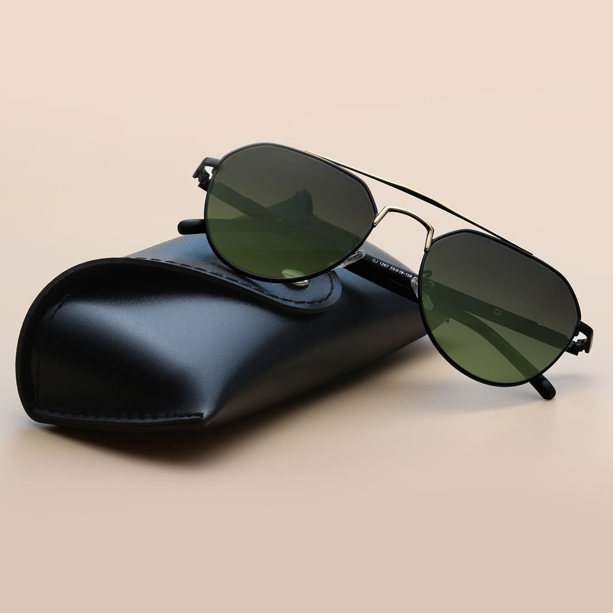 

Guys Metal Frame Polarized Sunglasses, Dark green